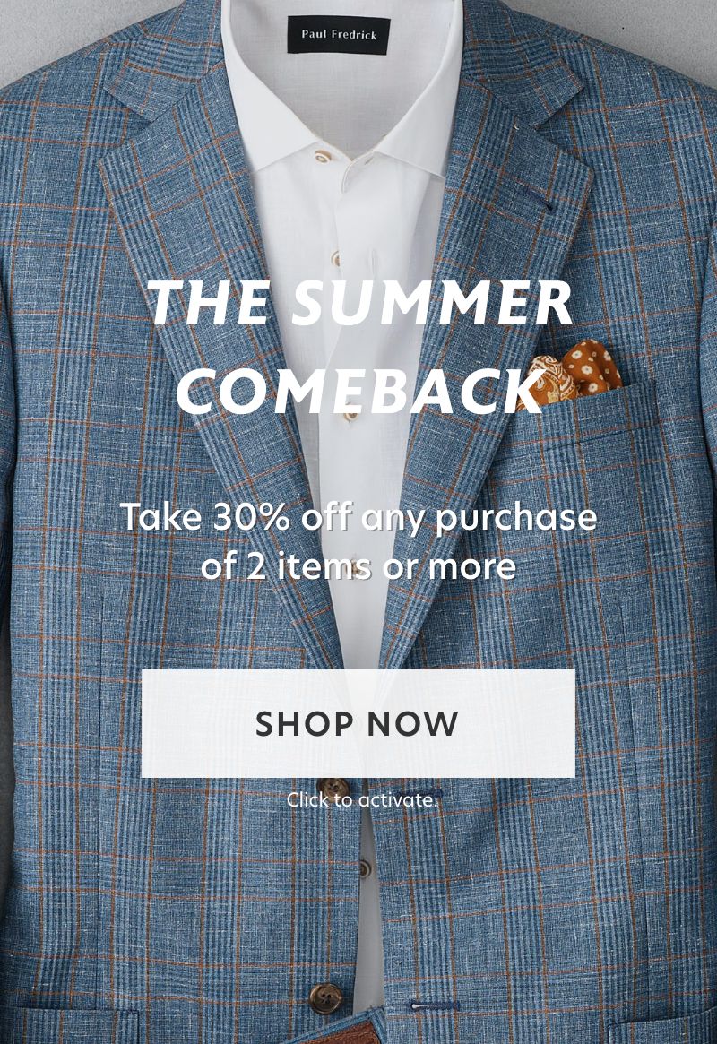The Summer Comeback: 30% Off 2 or More Items.